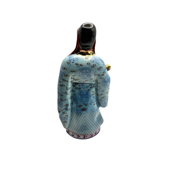 Andrea By Sadak Fu Zing Fu Shen Porcelain Wiseman‎ Figurine Vintage 11" Taiwan - Picture 3 of 4